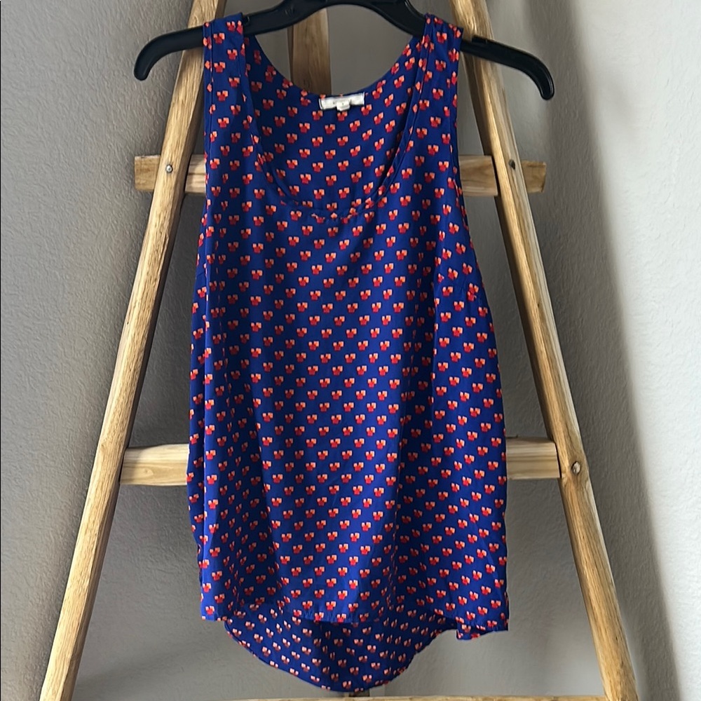 Pleione Navy, Red & Orange Tank Top